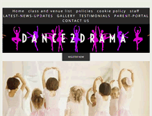 Tablet Screenshot of dance2drama.co.uk